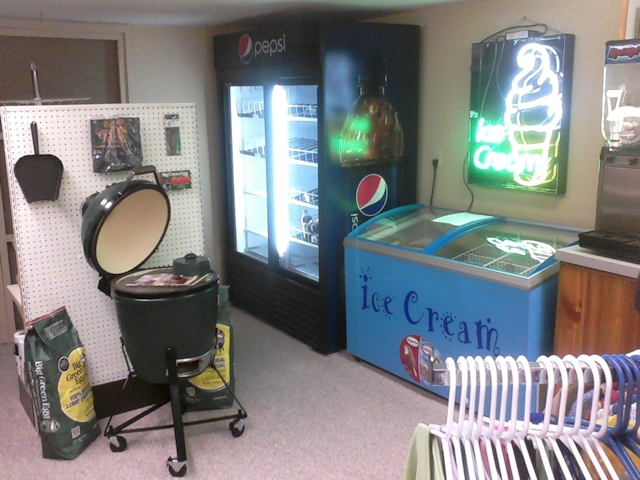 Ice cream and cold drinks at the Mio Pine Acres camp store